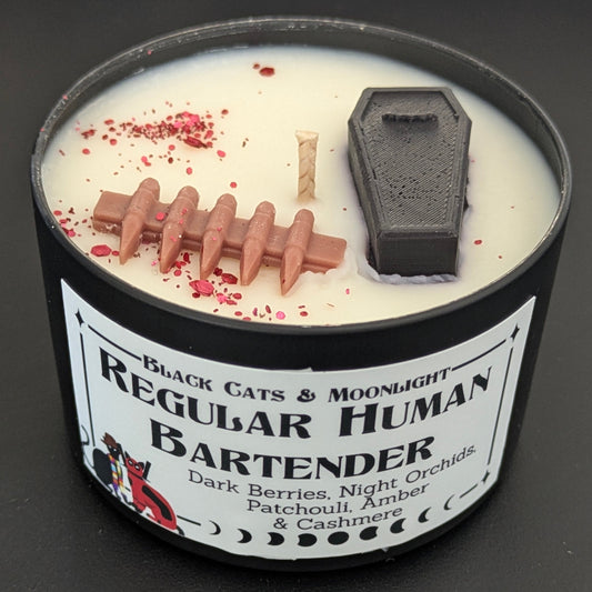 Regular Human Bartender Candle (What We Do In The Shadows)