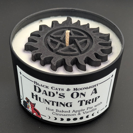 Dad's On A Hunting Trip Candle (Supernatural)