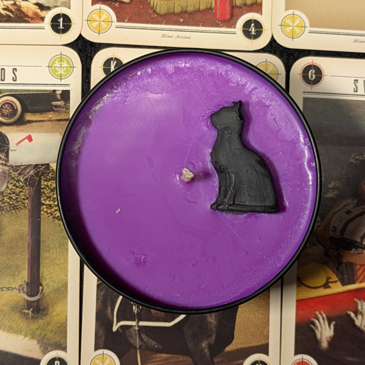 A Witches Familiar Candle
