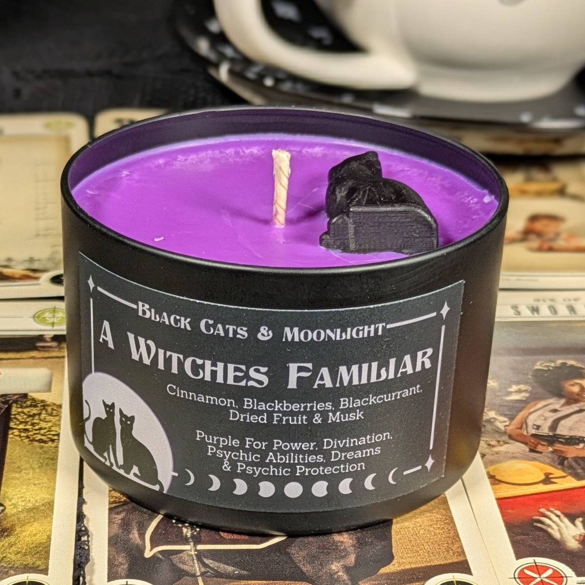 A Witches Familiar Candle